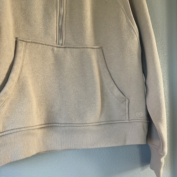 Danskin Cozy 1/2 Zip Pullover Tan - Picture 2 of 6